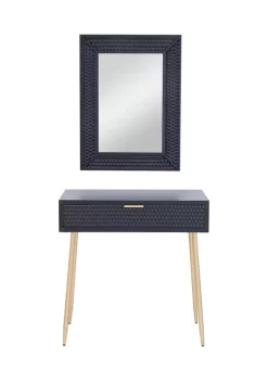 Top 10 👏 Contemporary Wood Console Table with Mirror - Set of 2 by Monroe Lane ✔️ -Monroe Lane Sales Belk 28476