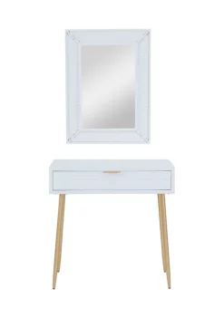 Top 10 👏 Contemporary Wood Console Table with Mirror - Set of 2 by Monroe Lane ✔️ -Monroe Lane Sales Belk 28477