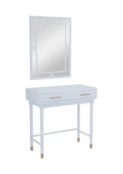 Coupon ✔️ Traditional Wood Console Table with Mirror - Set of 2 by Monroe Lane 💯 -Monroe Lane Sales Belk 28480