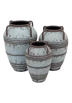 Best Pirce 💯 Rustic Metal Vase - Set of 3 by Monroe Lane ⌛