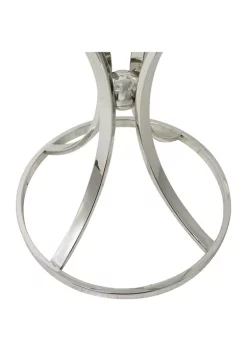 Outlet 👍 Contemporary Stainless Steel Accent Table by Monroe Lane 🎁 -Monroe Lane Sales Belk 28526