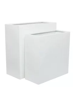 Deals 😀 Modern Metal Planter - Set of 2 by Monroe Lane 🔥 -Monroe Lane Sales Belk 28534