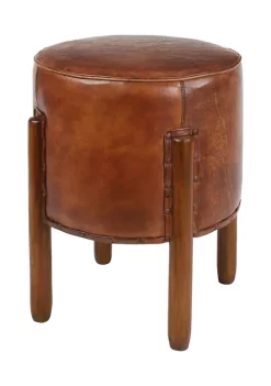 Budget ❤️ Traditional Teak Wood Stool by Monroe Lane 🔥