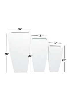 Discount ✨ Modern Metal Planter - Set of 3 by Monroe Lane 🎁 -Monroe Lane Sales Belk 28583