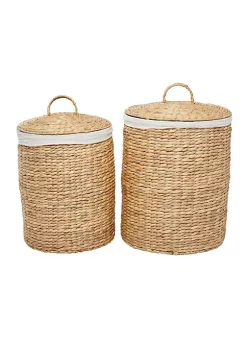 Best reviews of 🤩 Traditional Seagrass Storage Basket - Set of 2 by Monroe Lane ⌛ -Monroe Lane Sales Belk 28608