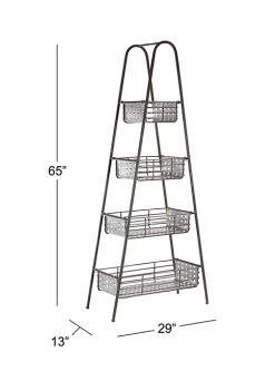 Budget ✨ Farmhouse Metal Storage Cart by Monroe Lane 🧨 -Monroe Lane Sales Belk 28625