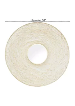 Flash Sale 👏 Contemporary Metal Wall Mirror by Monroe Lane 🧨 -Monroe Lane Sales Belk 28636