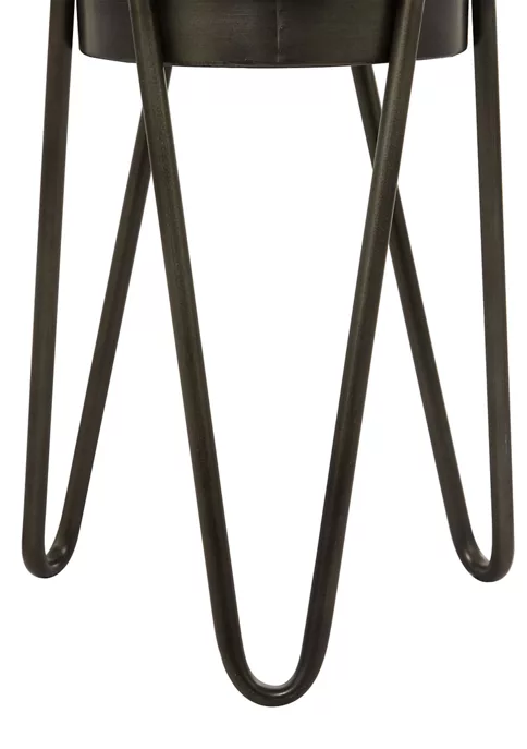 Outlet 🛒 Modern Metal Planter - Set of 2 by Monroe Lane 😀 3 Outlet 🛒 Modern Metal Planter - Set of 2 by Monroe Lane 😀 - Image 3