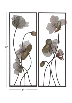 Deals 🥰 Traditional Metal Wall Decor - Set of 2 by Monroe Lane 🛒 -Monroe Lane Sales Belk 28698