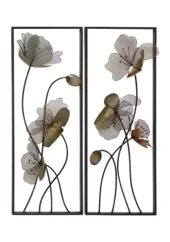 Deals 🥰 Traditional Metal Wall Decor - Set of 2 by Monroe Lane 🛒 -Monroe Lane Sales Belk 28700