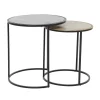 Coupon ⭐ Industrial Aluminum Accent Table - Set Of 2 by Monroe Lane 😍