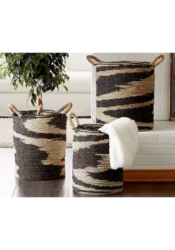 Cheapest 🥰 Eclectic Seagrass Storage Basket - Set of 3 by Monroe Lane 😍 -Monroe Lane Sales Belk 28742
