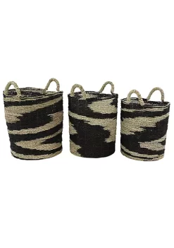 Cheapest 🥰 Eclectic Seagrass Storage Basket - Set of 3 by Monroe Lane 😍 -Monroe Lane Sales Belk 28746