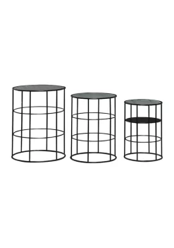 Deals 🎉 Contemporary Iron Accent Table - Set Of 3 by Monroe Lane 🛒 -Monroe Lane Sales Belk 28764