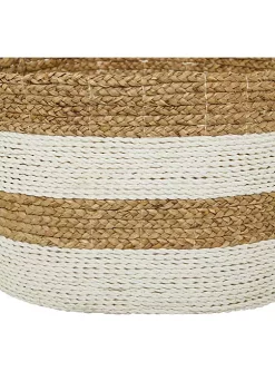 Best Pirce 🛒 Bohemian Seagrass Storage Basket - Set of 3 by Monroe Lane 🎉 -Monroe Lane Sales Belk 28779