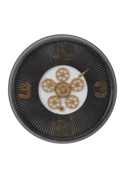 Flash Sale 👍 Industrial Metal Wall Clock by Monroe Lane ✔️