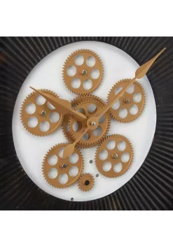 Flash Sale 👍 Industrial Metal Wall Clock by Monroe Lane ✔️ -Monroe Lane Sales Belk 28802