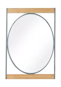 Cheap 🤩 Industrial Metal Wall Mirror by Monroe Lane 😍