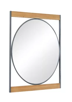 Cheap 🤩 Industrial Metal Wall Mirror by Monroe Lane 😍 -Monroe Lane Sales Belk 28822