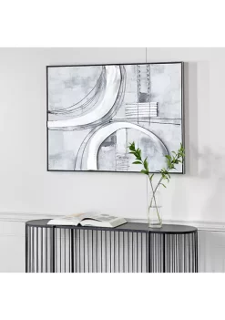 Budget ❤️ Contemporary Metal Framed Wall Art by Monroe Lane ⌛ -Monroe Lane Sales Belk 28832