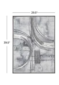 Budget ❤️ Contemporary Metal Framed Wall Art by Monroe Lane ⌛ -Monroe Lane Sales Belk 28833
