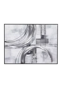 Budget ❤️ Contemporary Metal Framed Wall Art by Monroe Lane ⌛ -Monroe Lane Sales Belk 28834