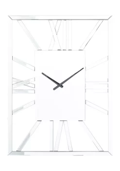 Flash Sale ⭐ Glam Wood Wall Clock by Monroe Lane 🌟 -Monroe Lane Sales Belk 28855
