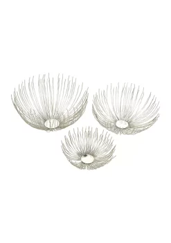 Top 10 🥰 Contemporary Stainless Steel Decorative Bowl - Set of 3 by Monroe Lane 🌟 -Monroe Lane Sales Belk 28866