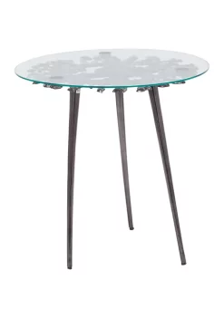 Outlet 🧨 Modern Aluminum Accent Table by Monroe Lane 🌟 -Monroe Lane Sales Belk 28873
