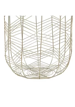 Coupon 😉 Glam Metal Storage Basket - Set of 3 by Monroe Lane ✔️ -Monroe Lane Sales Belk 28877