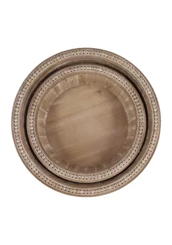 Best deal 🎁 Rustic Wood Tray - Set of 2 by Monroe Lane 😉 -Monroe Lane Sales Belk 28926