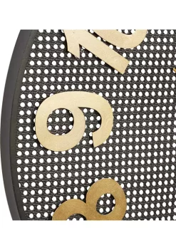 Hot Sale 😍 Industrial Metal Wall Clock by Monroe Lane ❤️ -Monroe Lane Sales Belk 28953