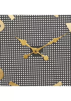 Hot Sale 😍 Industrial Metal Wall Clock by Monroe Lane ❤️ -Monroe Lane Sales Belk 28954