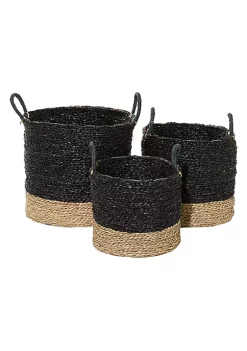 Wholesale ✔️ Modern Seagrass Storage Basket - Set of 3 by Monroe Lane 🧨