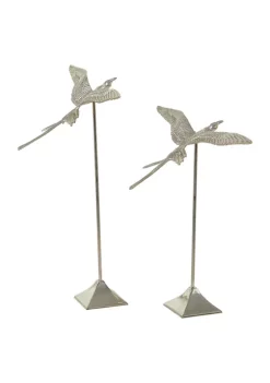 New ⌛ Eclectic Aluminum Sculpture - Set of 2 by Monroe Lane 😉 -Monroe Lane Sales Belk 28974