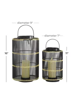 Best reviews of 💯 Contemporary Metal Lantern - Set of 2 by Monroe Lane 🛒 -Monroe Lane Sales Belk 28979