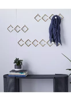 Promo 😍 Set of 3 Gold Metal Wall Hooks with Round White Knobs by Monroe Lane 🌟 -Monroe Lane Sales Belk 28986