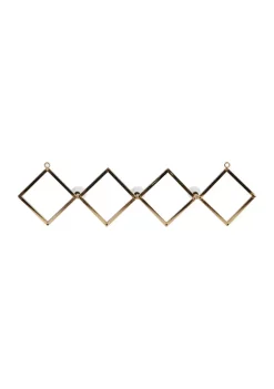 Promo 😍 Set of 3 Gold Metal Wall Hooks with Round White Knobs by Monroe Lane 🌟 -Monroe Lane Sales Belk 28987