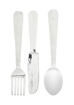 Promo 😀 Contemporary Aluminum Wall Decor - Set of 3 by Monroe Lane ⭐