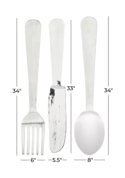 Promo 😀 Contemporary Aluminum Wall Decor - Set of 3 by Monroe Lane ⭐ -Monroe Lane Sales Belk 28991