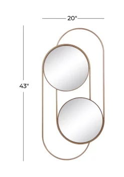 Best reviews of 👍 Contemporary Metal Wall Mirror by Monroe Lane 🧨 -Monroe Lane Sales Belk 28997