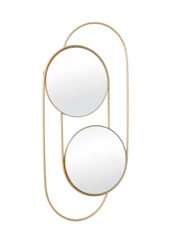 Best reviews of 👍 Contemporary Metal Wall Mirror by Monroe Lane 🧨 -Monroe Lane Sales Belk 28998
