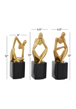 New 🌟 Contemporary Porcelain Sculpture - Set of 3 by Monroe Lane 🤩 15 New 🌟 Contemporary Porcelain Sculpture - Set of 3 by Monroe Lane 🤩 -Monroe Lane Sales Belk 29018