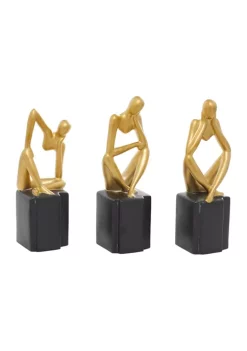 New 🌟 Contemporary Porcelain Sculpture - Set of 3 by Monroe Lane 🤩 17 New 🌟 Contemporary Porcelain Sculpture - Set of 3 by Monroe Lane 🤩 -Monroe Lane Sales Belk 29020