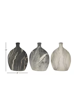 New ⌛ Contemporary Ceramic Vase - Set of 3 by Monroe Lane 👏 -Monroe Lane Sales Belk 2903