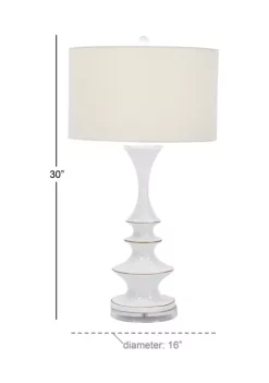 Budget 🧨 Traditional Polystone Table Lamp by Monroe Lane ✨ -Monroe Lane Sales Belk 29050