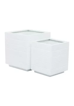 Cheapest 💯 Modern Metal Planter - Set of 2 by Monroe Lane 🎉 -Monroe Lane Sales Belk 29053