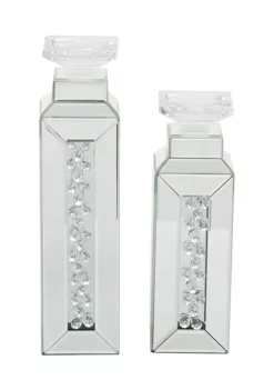 Deals 🔔 Glam Wood Candle Holder - Set of 2 by Monroe Lane 🛒 -Monroe Lane Sales Belk 29105