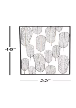 Discount ⭐ Iron Contemporary Wall Décor by Monroe Lane 😀 -Monroe Lane Sales Belk 29174