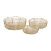 Best deal 🥰 Contemporary Metal Decorative Bowl - Set of 3 by Monroe Lane 😍